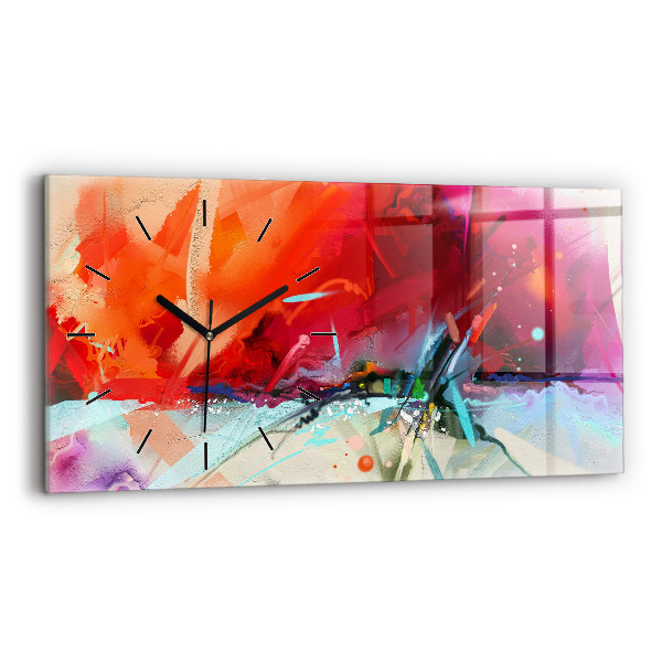 Reloj de cristal horizontal Filas de especias