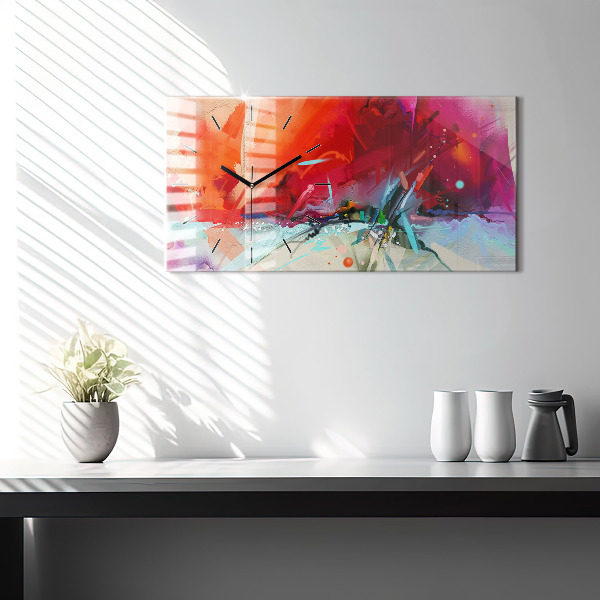 Reloj de cristal horizontal Filas de especias