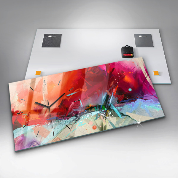 Reloj de cristal horizontal Filas de especias