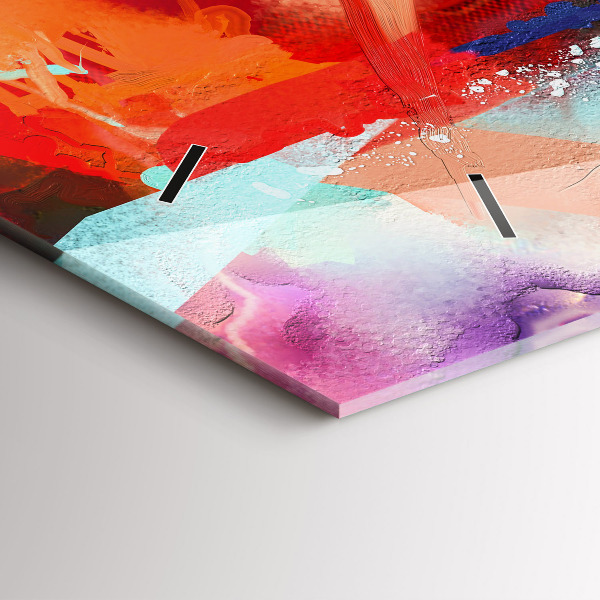 Reloj de cristal horizontal Filas de especias