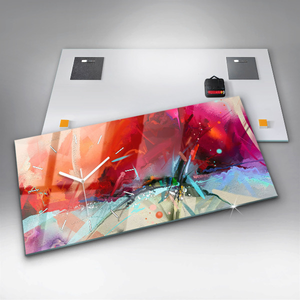 Reloj de cristal horizontal Filas de especias