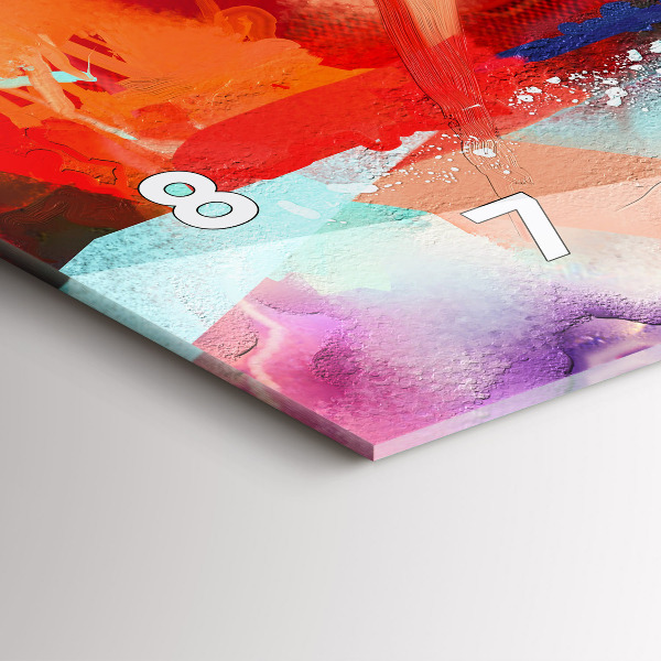 Reloj de cristal horizontal Filas de especias