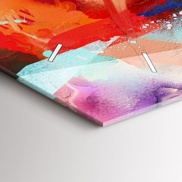 Reloj de cristal horizontal Filas de especias