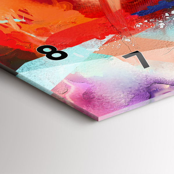 Reloj de cristal horizontal Filas de especias