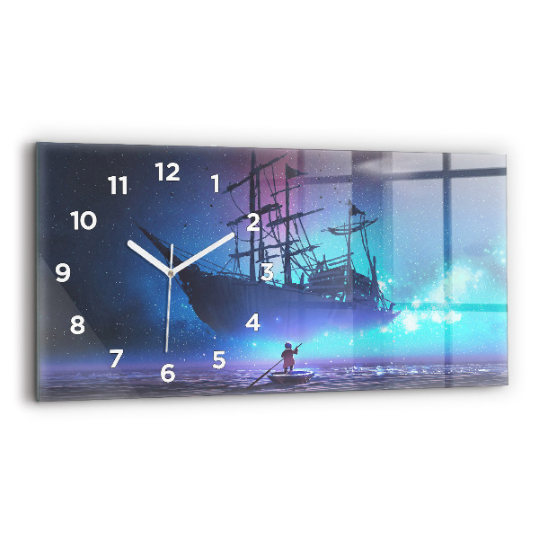 Reloj horizontal Velero de fantasía