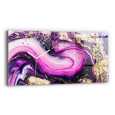 Reloj horizontal Mármol abstracto