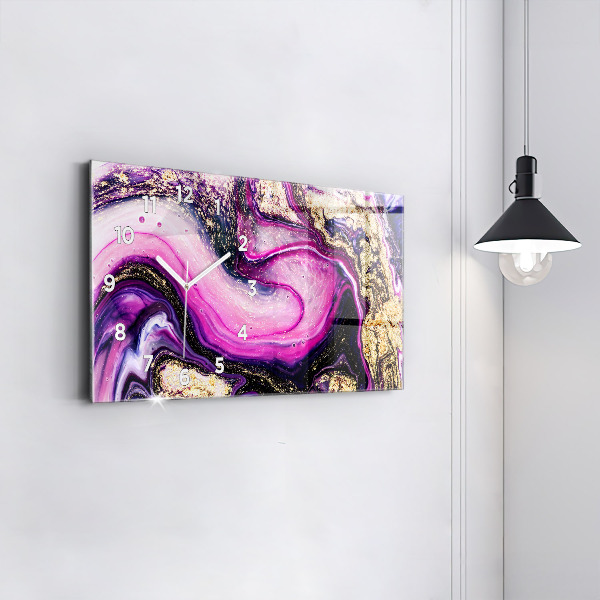 Reloj horizontal Mármol abstracto