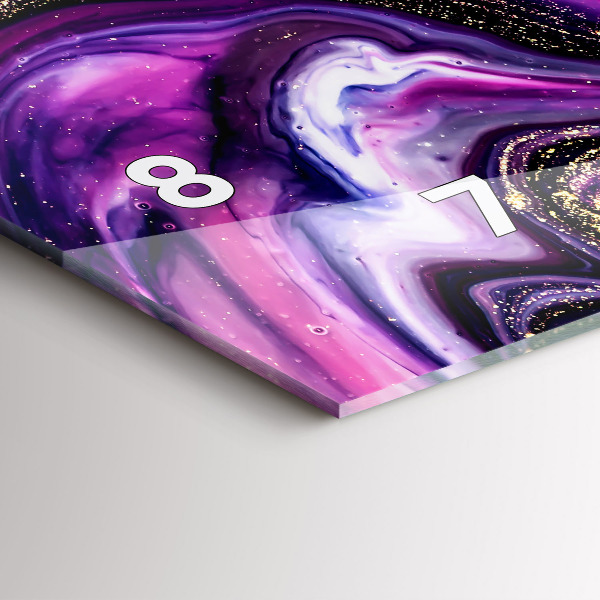 Reloj horizontal Mármol abstracto