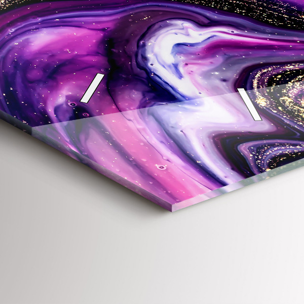 Reloj horizontal Mármol abstracto