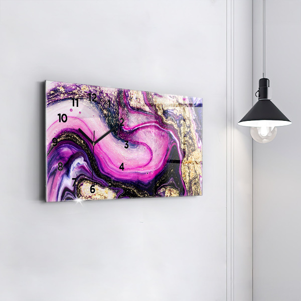 Reloj horizontal Mármol abstracto