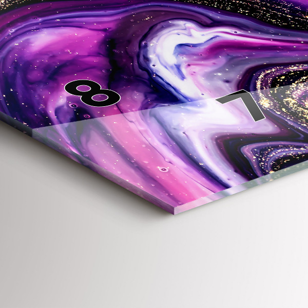 Reloj horizontal Mármol abstracto