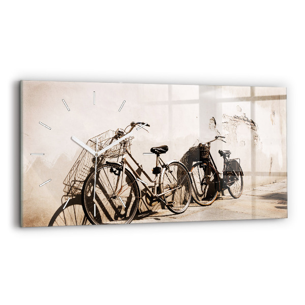 Reloj de cristal horizontal Bicicleta italiana