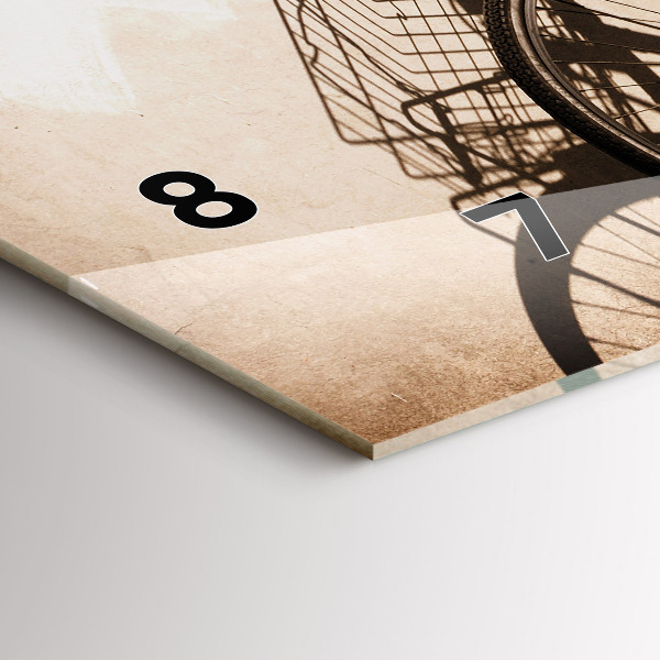 Reloj de cristal horizontal Bicicleta italiana