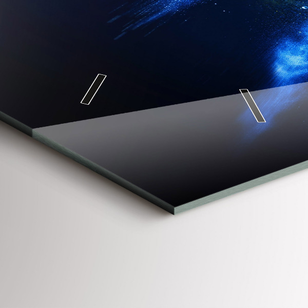 Reloj de cristal horizontal Loro de colores