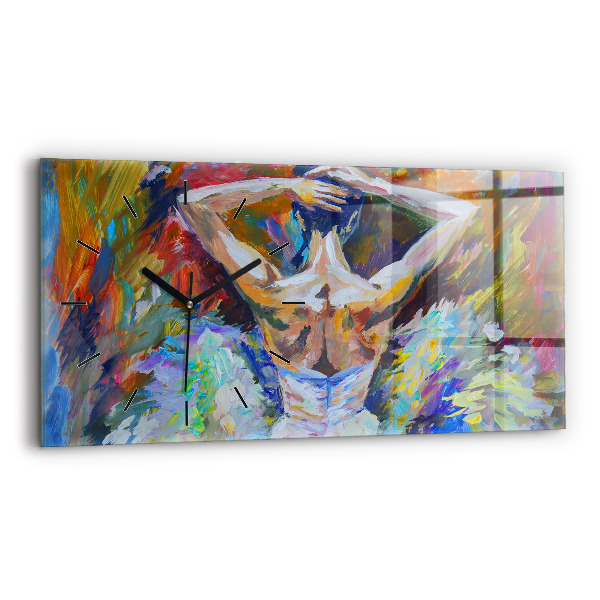 Reloj horizontal Bailarina pintada