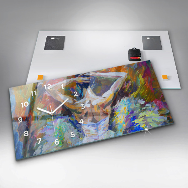 Reloj horizontal Bailarina pintada