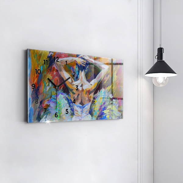 Reloj horizontal Bailarina pintada