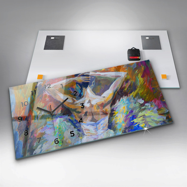 Reloj horizontal Bailarina pintada