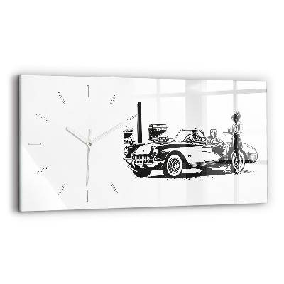 Reloj horizontal Ilustración retro
