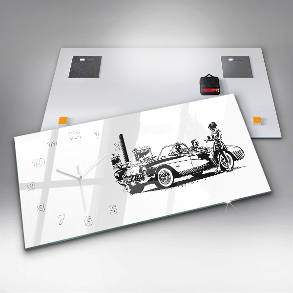 Reloj horizontal Ilustración retro