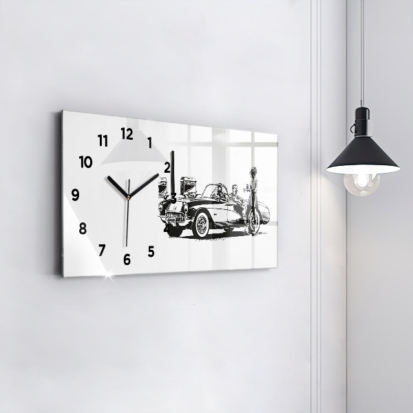 Reloj horizontal Ilustración retro