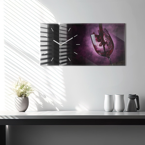 Reloj horizontal Copa de vino