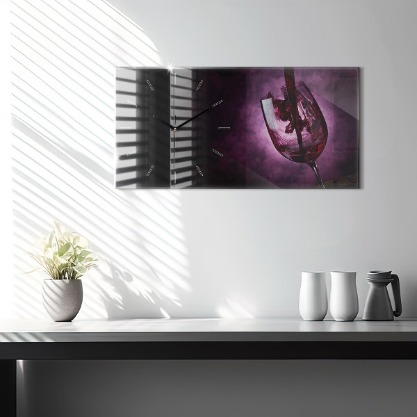 Reloj horizontal Copa de vino