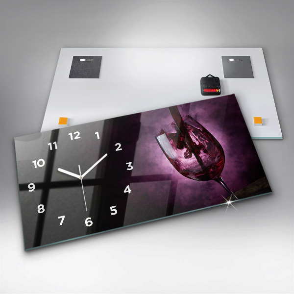 Reloj horizontal Copa de vino
