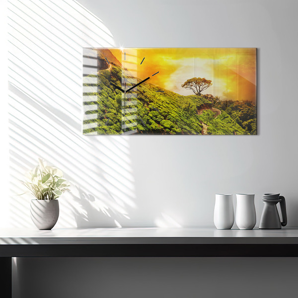 Reloj horizontal Colina del té