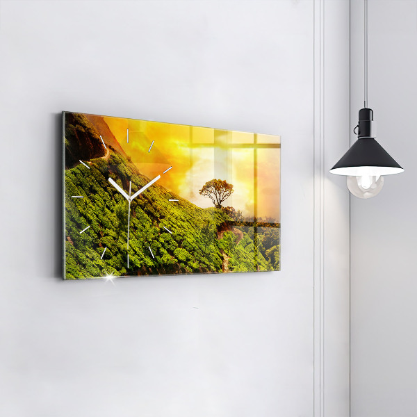 Reloj horizontal Colina del té