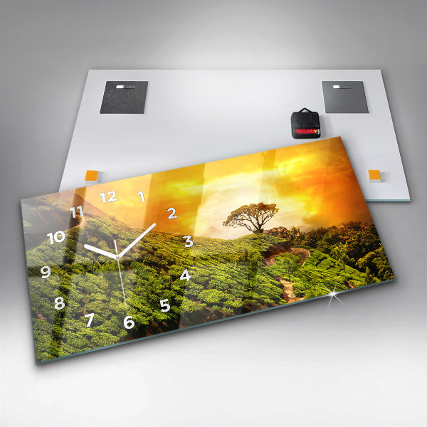 Reloj horizontal Colina del té