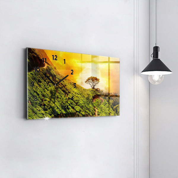 Reloj horizontal Colina del té