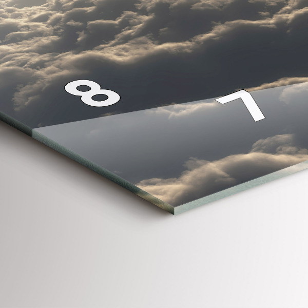 Reloj horizontal Globo en el cielo