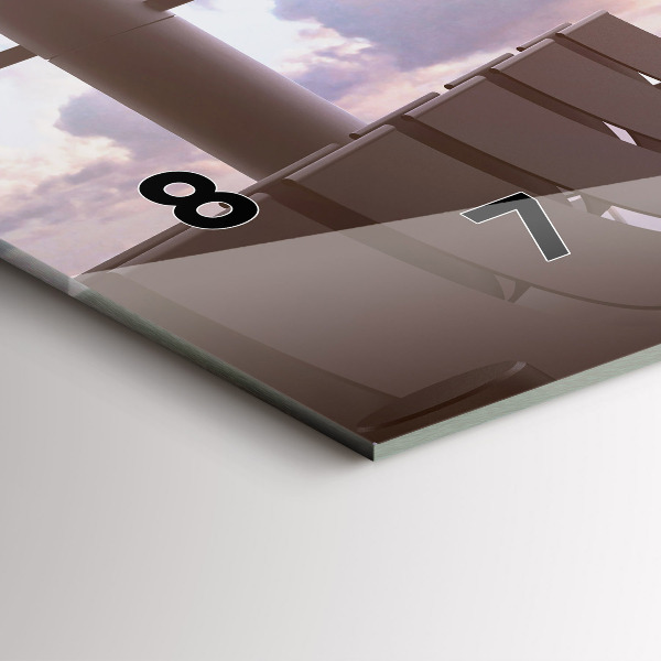 Reloj horizontal Hombre en el aeropuerto