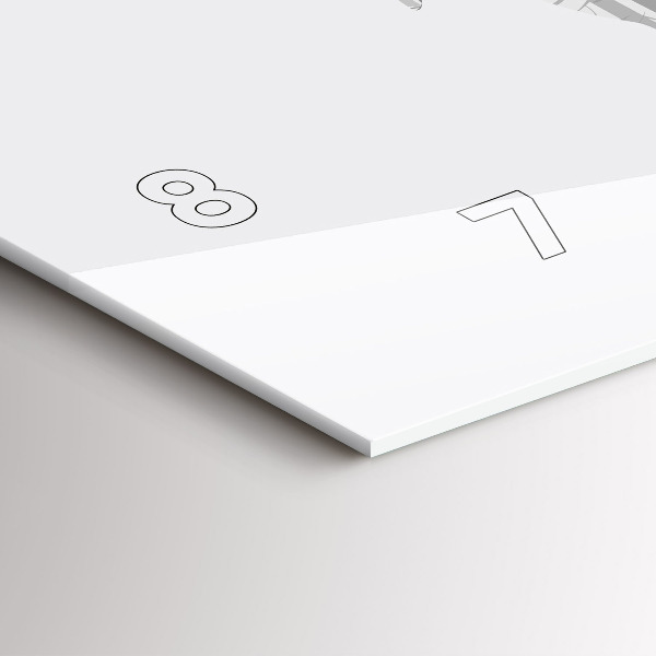 Reloj horizontal Silueta de un ciervo Bosque