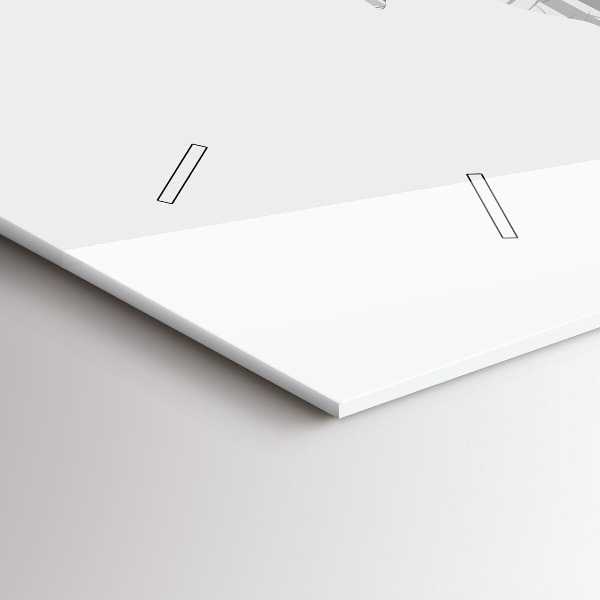 Reloj horizontal Silueta de un ciervo Bosque