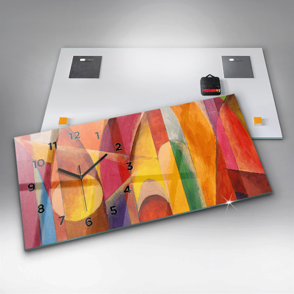 Reloj horizontal Arte Decoración Abstracción