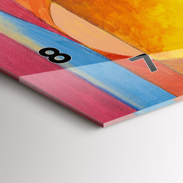 Reloj horizontal Arte Decoración Abstracción