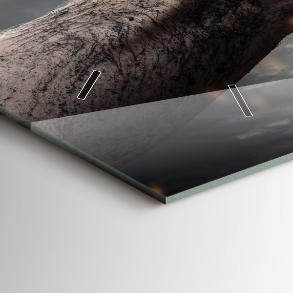 Reloj de cristal horizontal Puños Poder