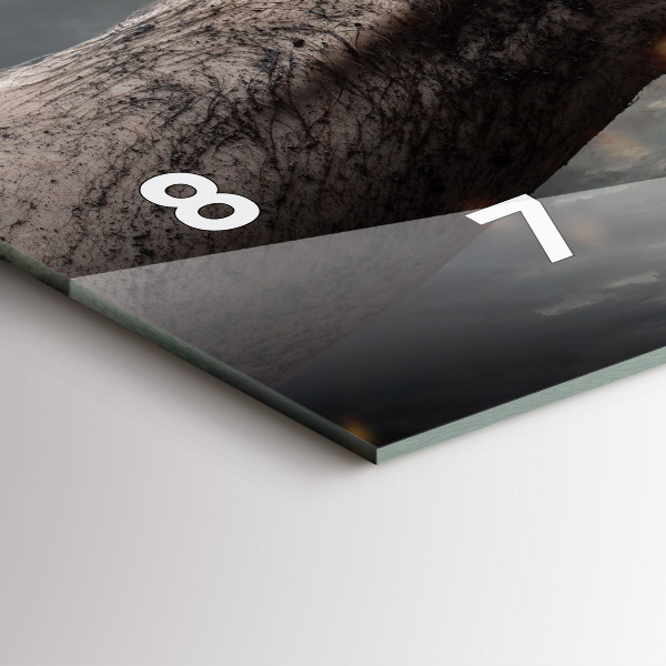 Reloj de cristal horizontal Puños Poder