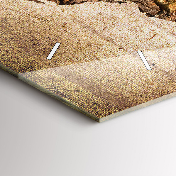 Reloj horizontal Mapamundi vintage