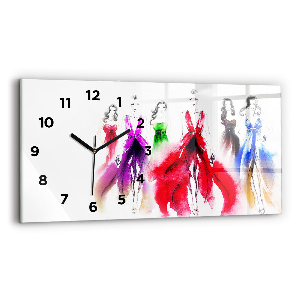 Reloj horizontal Mujeres con vestidos de colores