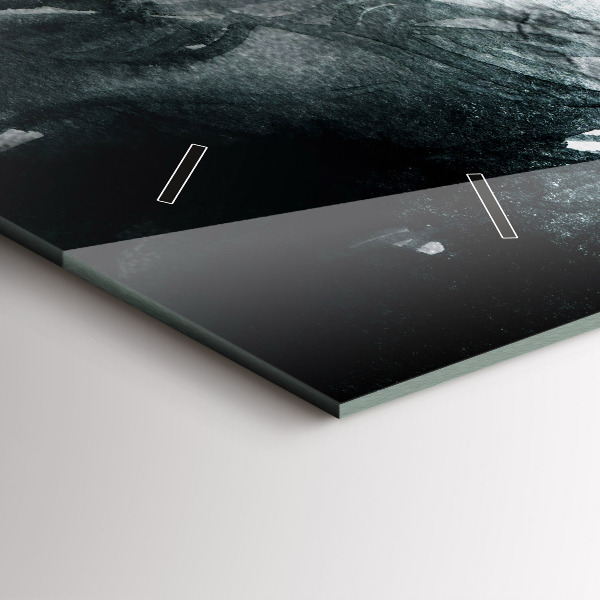 Reloj horizontal Retrato de mujer con labios rojos