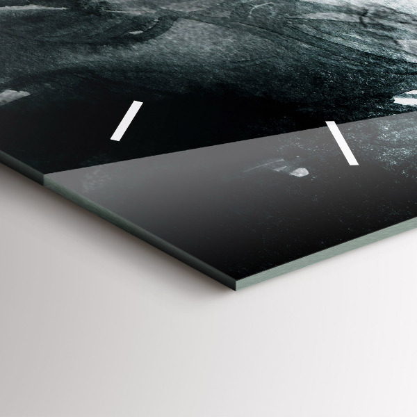 Reloj horizontal Retrato de mujer con labios rojos