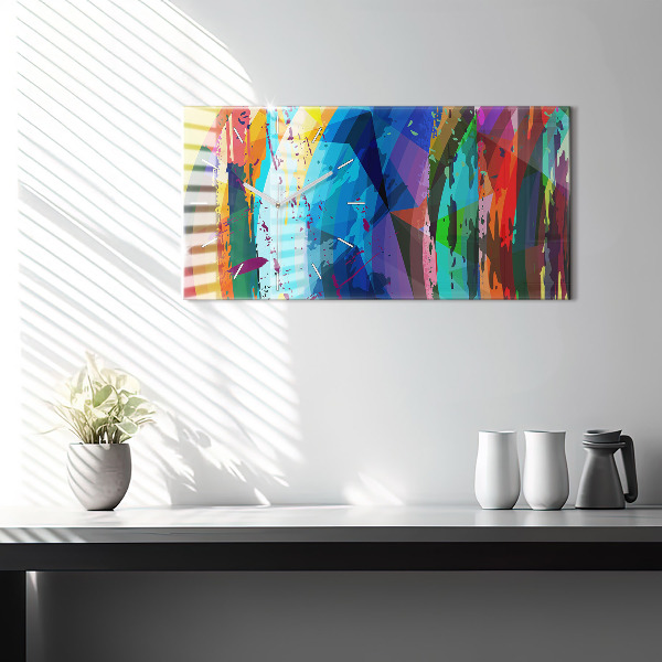 Reloj horizontal Fondo abstracto