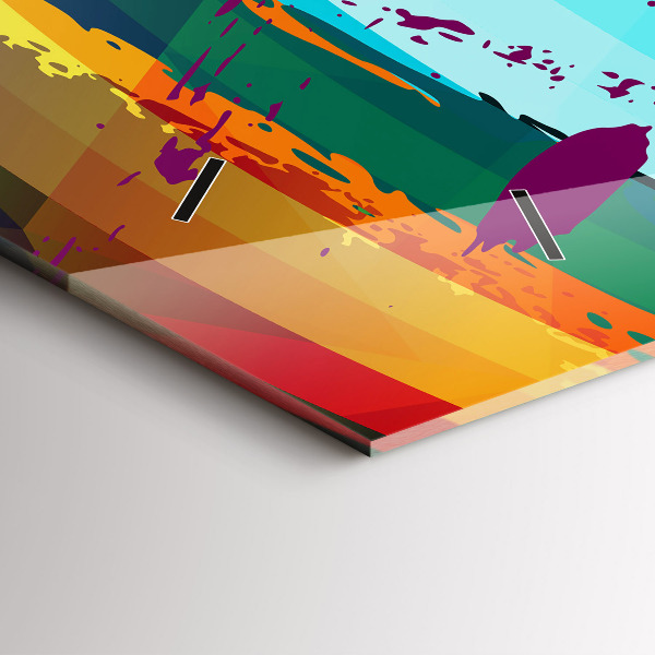 Reloj horizontal Fondo abstracto