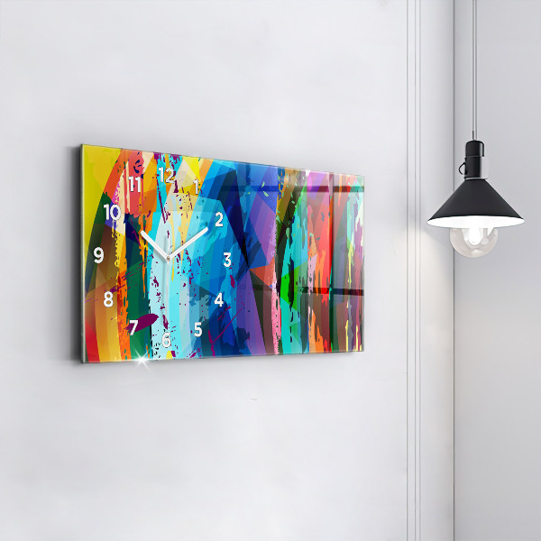 Reloj horizontal Fondo abstracto