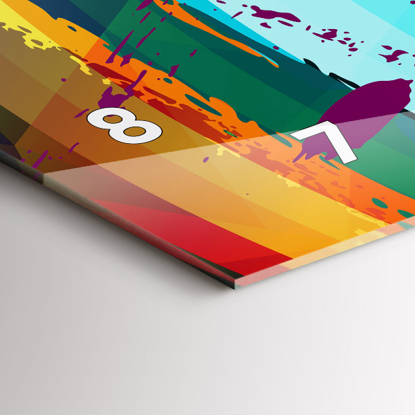 Reloj horizontal Fondo abstracto