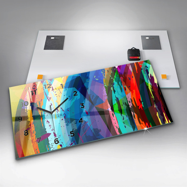 Reloj horizontal Fondo abstracto