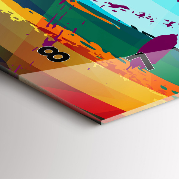 Reloj horizontal Fondo abstracto